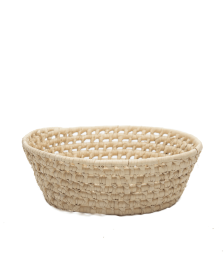 Handwoven Small Oval Basket By Benoit