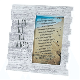 I Am With You Inspirational Frame - 8 X 8 Inches