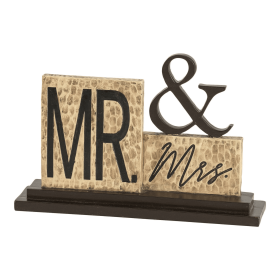 Mr And Mrs Tabletop Figurine - Elegant Wedding Decoration