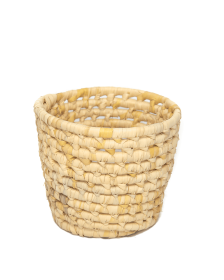 Artisan Handwoven Small Round Planter