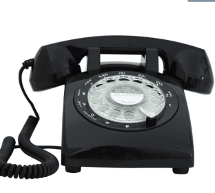 Classic Corded Retro Dial Phone