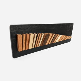 Handcrafted Wooden Wall Art - Movement Pattern From Reclaimed Materials