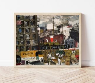 Urban Impressions: New York Docks Poster (size: 30x40)